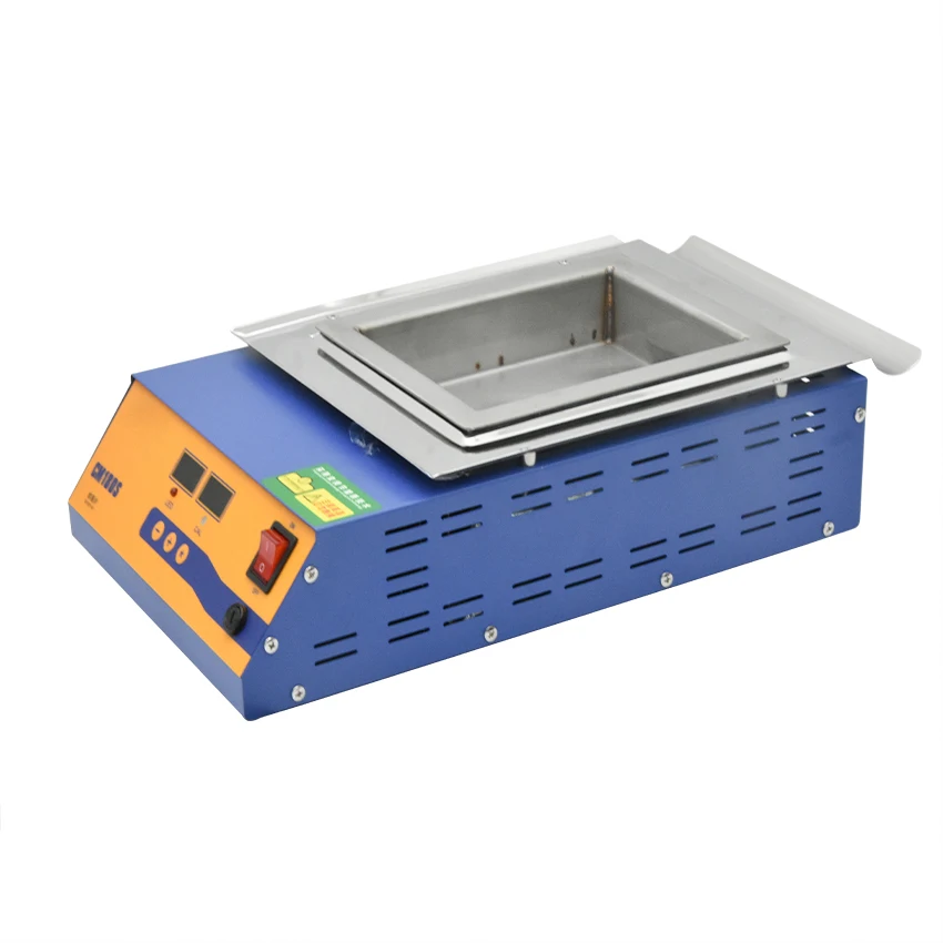 

1200W CM-180S припоя горшок цифровой Дисплей плавильной печи олова Температура Регулируемый квадратная жестяная плита демонтаж ванны 220V/110V