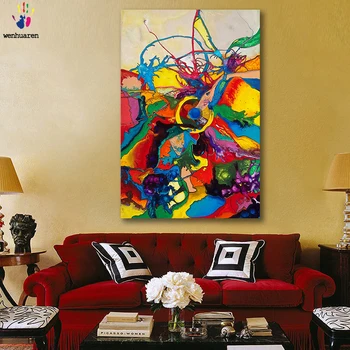 

DIY colorings pictures by numbers with colors abstract Color collision art picture drawing painting by numbers framed Home