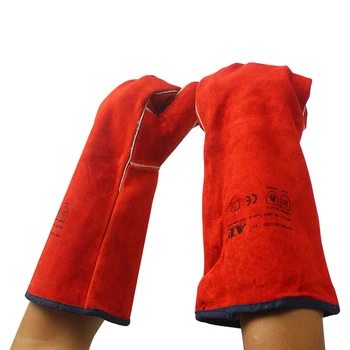 

Welding Gloves, Cuwiny 1112°F Heat/Fire Resistant/Leather Forge Gloves, with Kevlar Stitching String, 16 inches Extra Long
