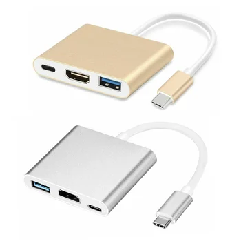 

USB C HUB To HDMI Adapter USB Type C Hub To HDMI 4K USB 3.0 Port USB-C Power Delivery for Macbook Pro/Air Thunderbolt 3