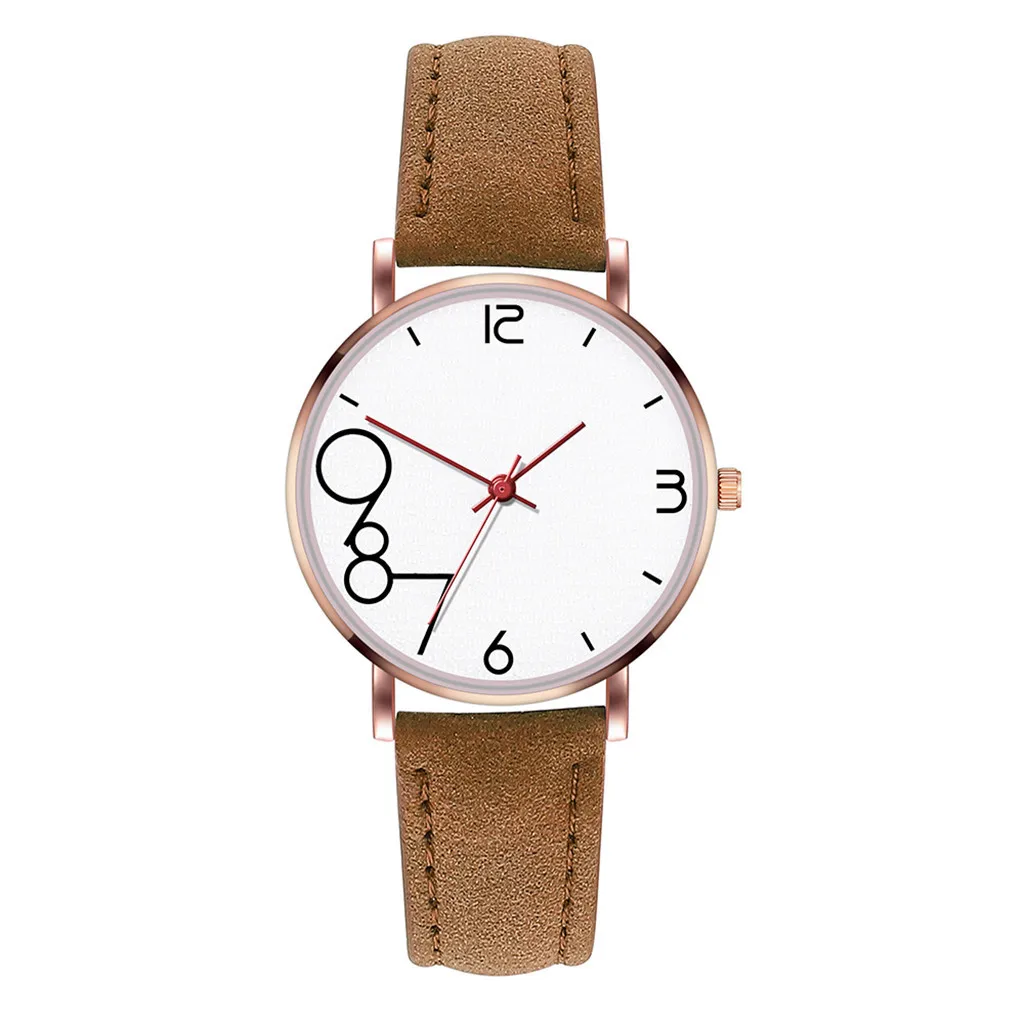 

Fashionable Temperament Female Mesh Belt Watches Women Style Charm Cute Quartz Analog Big Number Round Watch zegarek damski #D