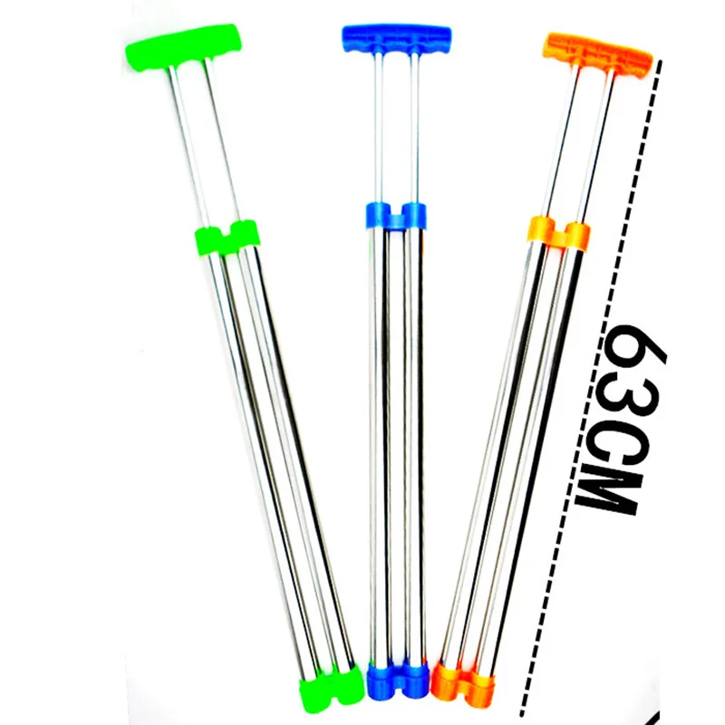 

Medium Double-Tube Stainless Steel Rafting Water Gun Pulling Straight Cylinder Children Toy Water Gun Water Beach Play with Wate