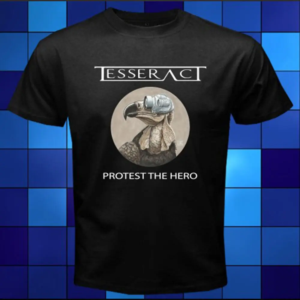 Новая Черная футболка Tesseract Protest The Hero Rock Band Размер S M L XL 2XL 3XL|Футболки| |