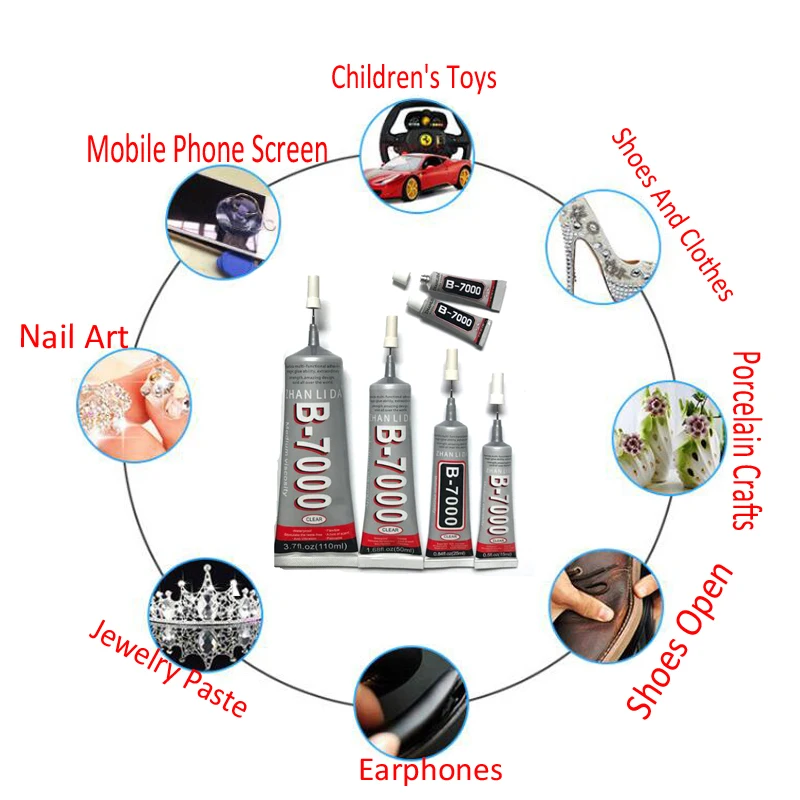 Клей для сенсорного экрана 25 мл 15 мл B7000, суперклей, B-7000, клей для ремонта мобильных телефонов, алмазная бижутерия, сделай сам, клей с булавкой