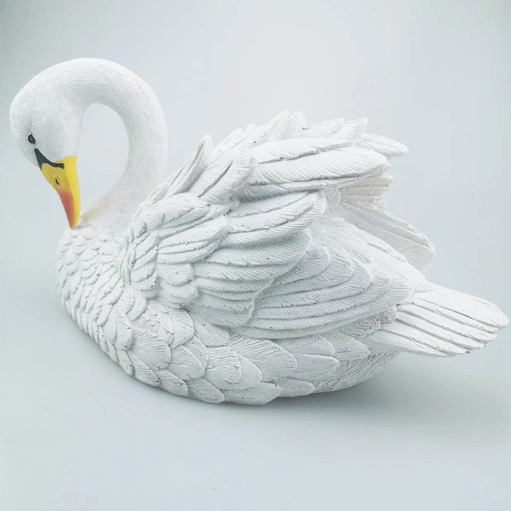 

Floating Pond Resin Miniature Animal Decoration Water Swan Figurines Outdoor Beach Yard Garden Statues Sculptures Realistic Art
