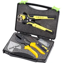 Набор ручных инструментов для домашнего ремонта, набор ручных инструментов, универсальный угловой резак, торцевые ножницы, клеммы, инструменты для зачистки проводов