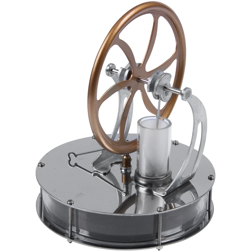 

New-Low Temperature Stirling Engine Motor Steam Heat Education Model Toy Kit Run Off The Temperature Difference