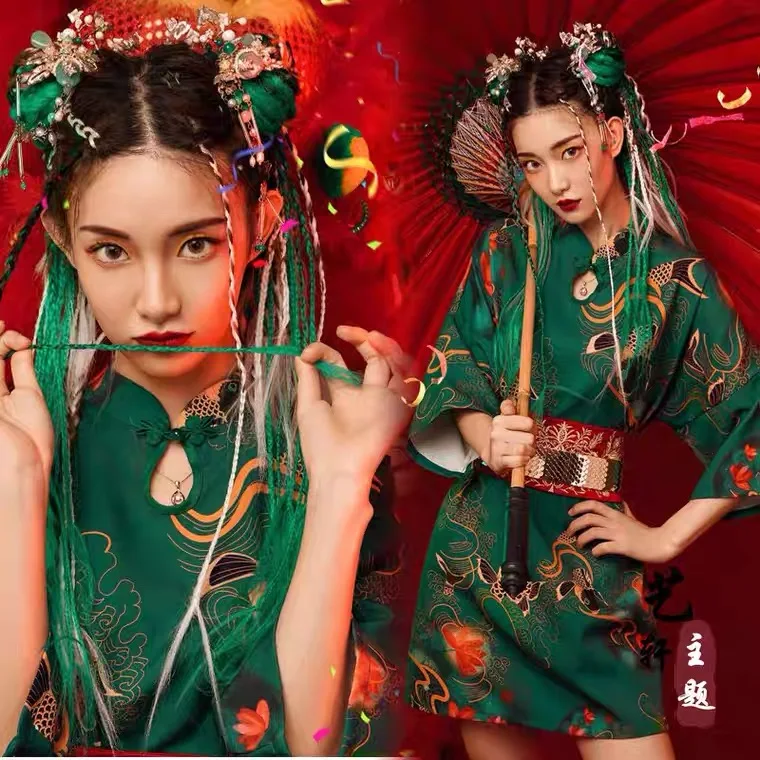 

Женское винтажное платье-Ципао в китайском стиле, 5 цветов