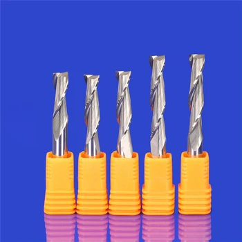 

5pcs 5mm CEL 22mm 25mm Two Flute Bit Carbide End Mill Set, CNC Router End Mills for Wood Cutter Milling, MDF Plywood Cutting Bit