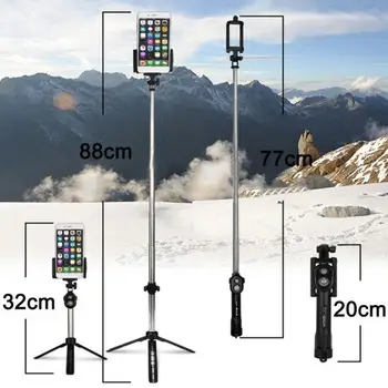 

Remote control tripod selfie stick tripod wireless bluetooth foldable expandable Vlog live photo holder for Android phones
