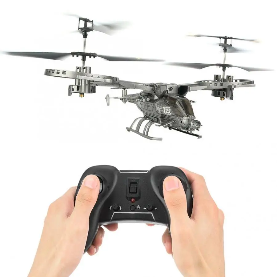 RC Helicopter 4CH Radio Control Helicopter with LED Light 4 Channel RC Helicopter Flying Toys Model Children Gift