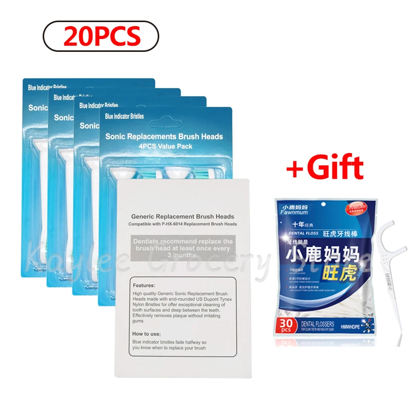 reposição para escovas de dentes elétricas