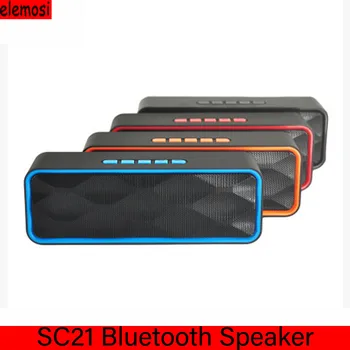 

SC211 Wireless Bluetooth Speaker For Free Call TF Card USB FM Radio DC 5V 0.5-2A Mobile Car Car Subwoofer Car Mini Speaker