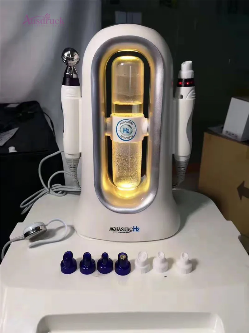 Home Care Aqua Peeling 7color led Microcurrent Bio massage roller Machine Skin Care Home Similar Abeluna machine