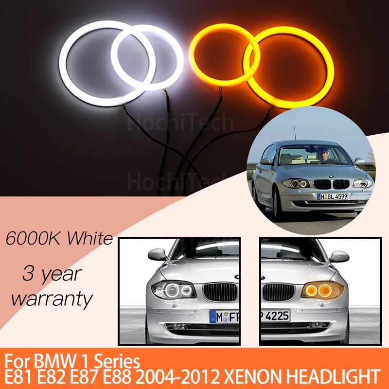 Комплект колец с ангельскими глазками для BMW 1 E81 E82 E87 E88 2004-2012 Ксеноновые фары