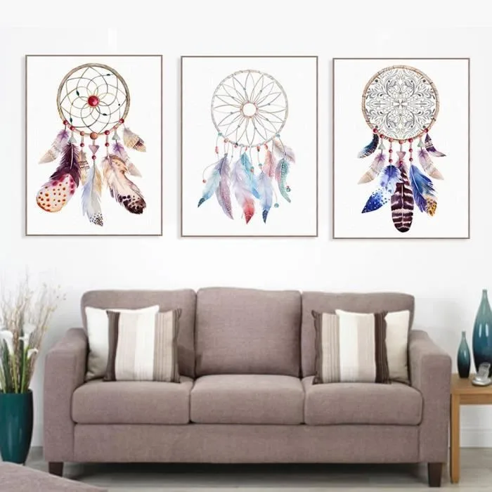 

Manufacturers Triple Dreamy Dreamcatcher Computer Airbrush Painting AliExpress Amazon Wish Decorative Painting Frame Painting