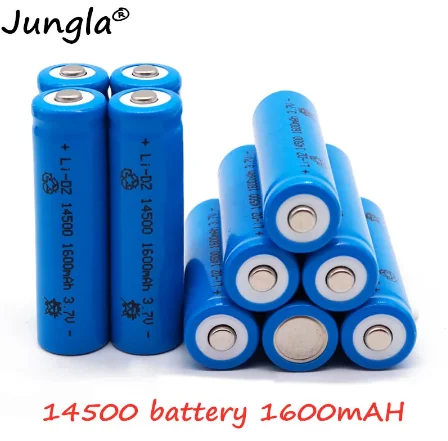 2021 oryginalna bateria 14500 100% oryginalna bateria 14500 3.7V 1600mAh baterie litowe akumulatory litowo-jonowe