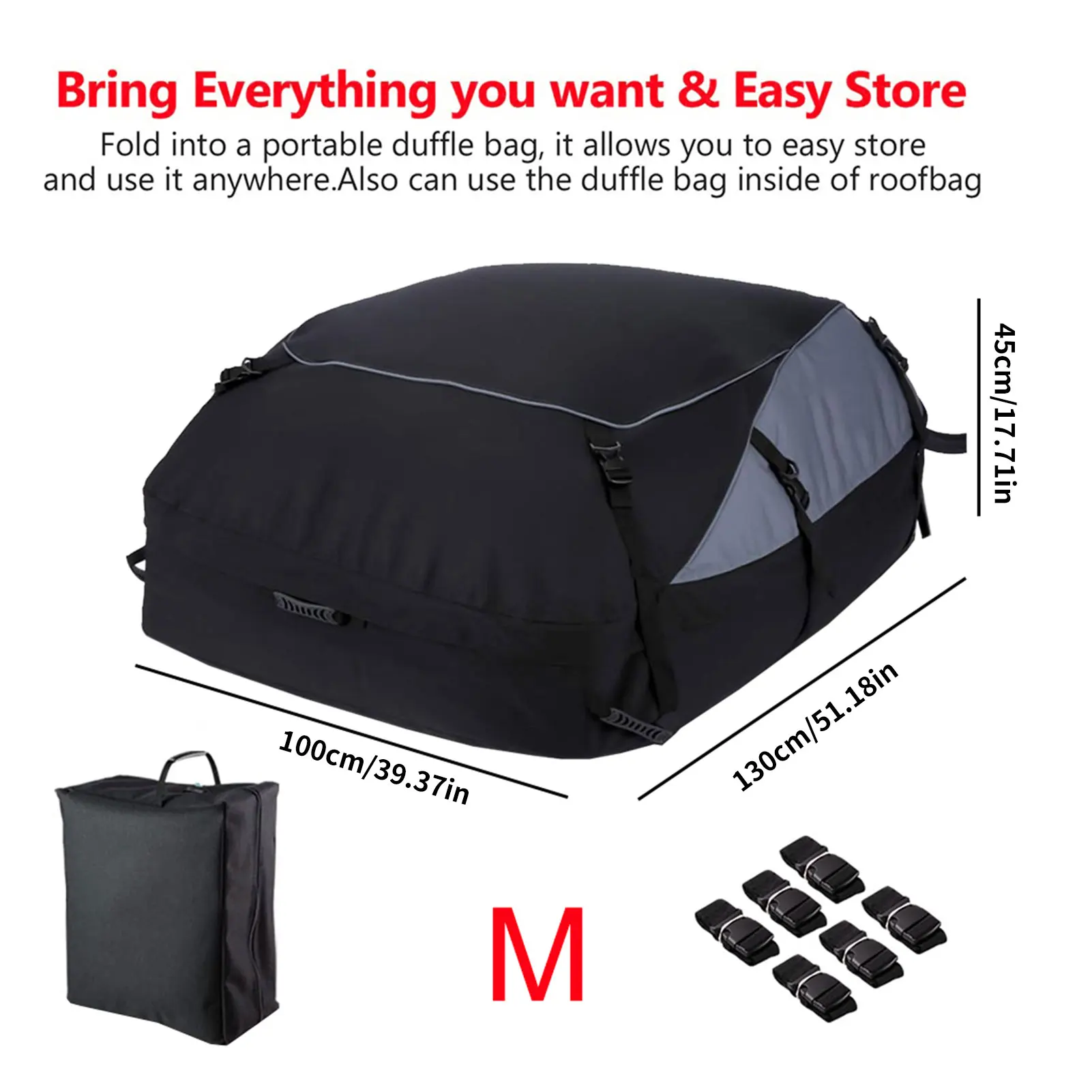 Foldable Car Roof Bag Universal 