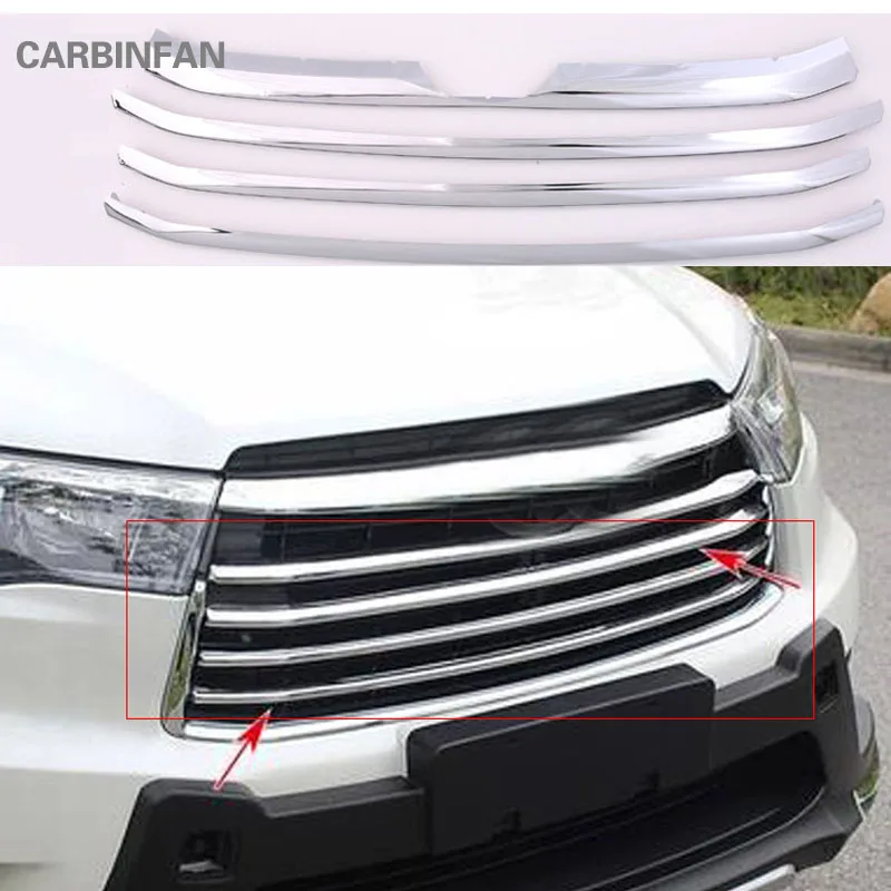 Аксессуары для стайлинга автомобилей подходит Toyota Highlander Kluger 2014 2015 2016 передний
