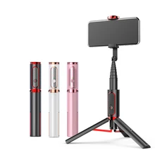 Bluetooth селфи палка штатив все в одном Мини Выдвижной алюминиевый с беспроводным пультом дистанционного управления Легкий дом путешествия