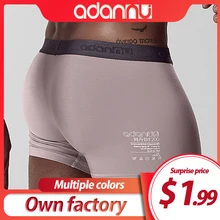 ADANNU Brand Men Underwear Boxer Modal Breathable Comfortable Underpants Male Panties Cueca Tanga Men Boxers Shorts Calzoncillo