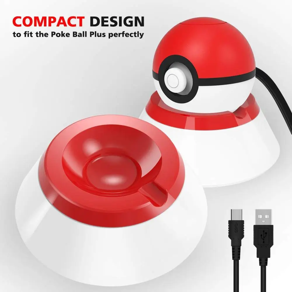 Портативный чехол для переноски для контроллера nintendo Poke ball Plus Switch, аксессуар для игры Pokémon LetsGo Pikachu Eevee