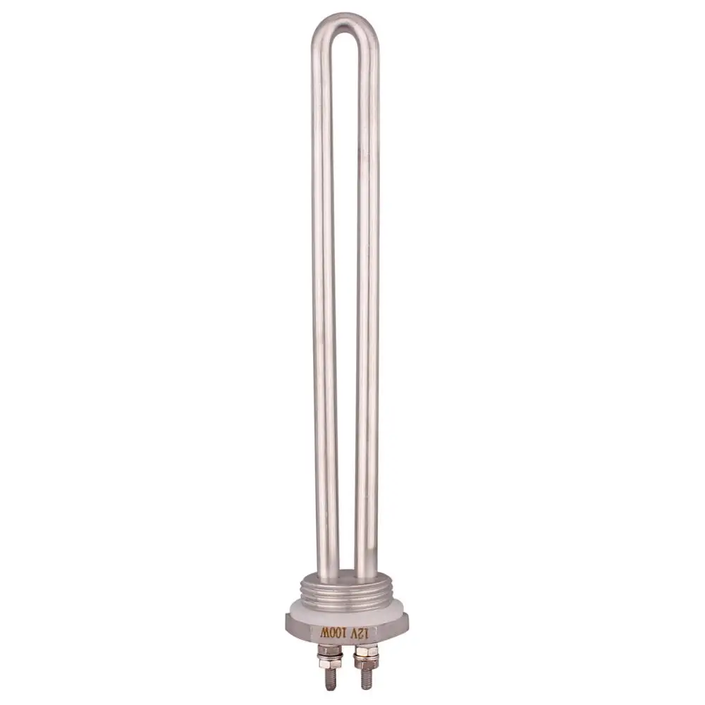 DERNORD Water Heating Element SUS304 DN25 12V 100W DC Immersion Heater  Element With 1BSP Thread Heating Pipe - AliExpress