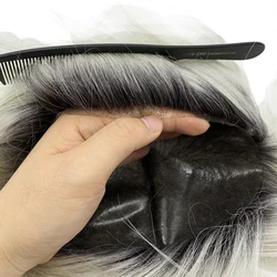 Thin Skin Base T Color Toupee Human Hair Very Cool And Very Popular