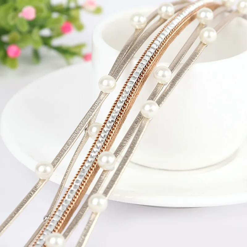 Многослойный кожаный браслет с хрустальными бусинами Boho браслеты для женские с магнитом пряжка ручной работы браслет манжета ювелирные украшения в подарок любимой