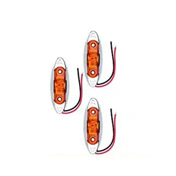 

Universal 3LED Car Lights Piranha Waterproof Side Marker Lights Clearance Signal Lamp 10-30V Trailer LED Truck Lights