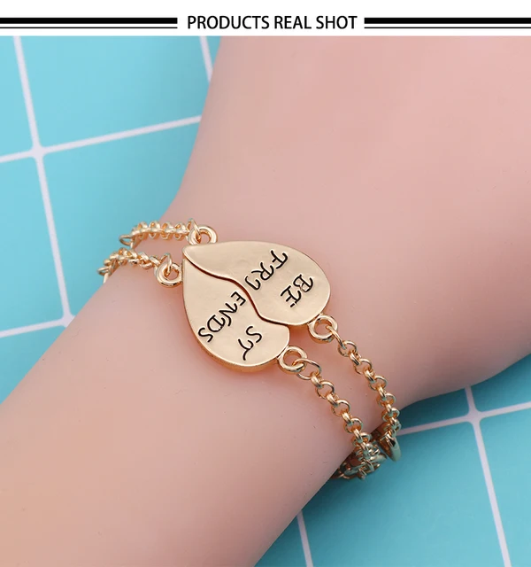 Tiffany Co Puzzle Heart Couple Bracelets Stainless Steel Long