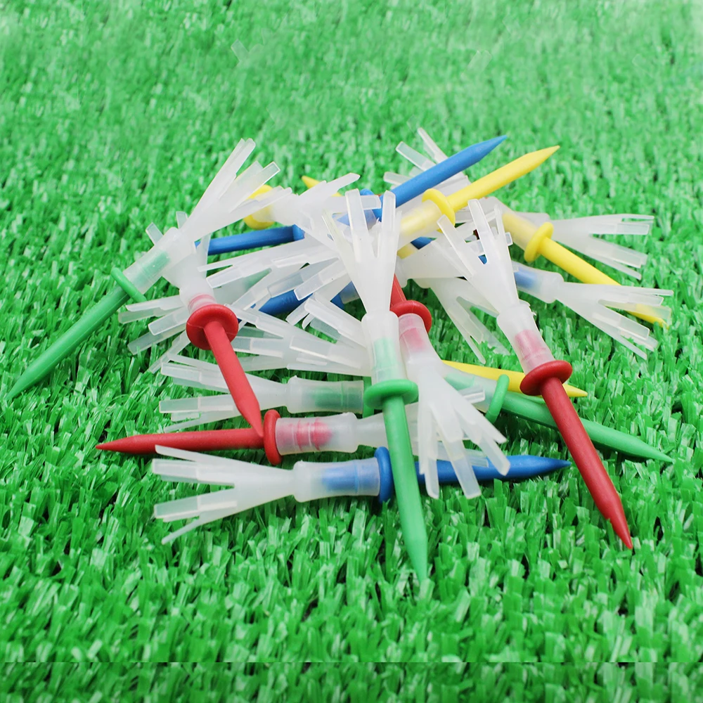 12 Pcs 6 Prong Golf Tees Plastic 70 83MM Less Friction 2 3/4 3 1/4 Inch Yard Supplies For Driver Accessories |
