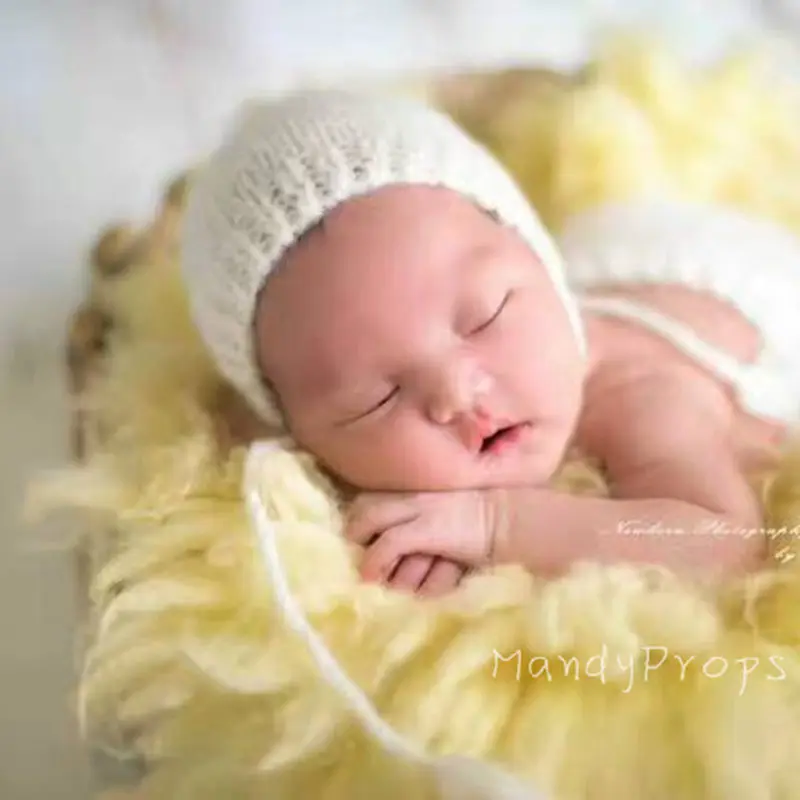 Woolen Blanket Felt Backdrop Basket Filler Newborn Backdrop Photo Props