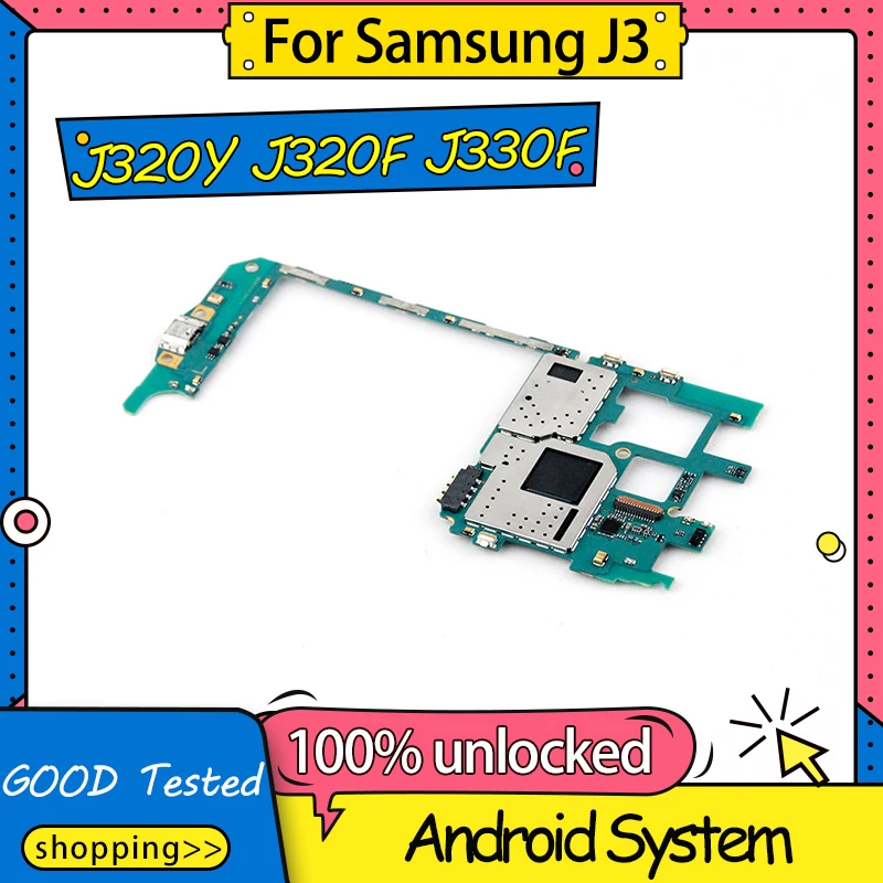Замененная материнская плата две/одна SIM для Samsung Galaxy J3 J320Y J320F J330F с чипами|Антенны мобильных телефонов| |