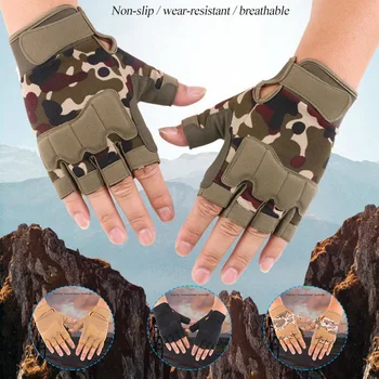 

Body Building Half Finger Workout Fitness Gloves Shockproof An-slip Sports Training Gloves Men Women Gym Weightlifting Gloves