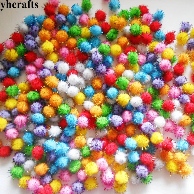 1.5 Inch Royal Blue Craft Pom Poms 50 Pieces 