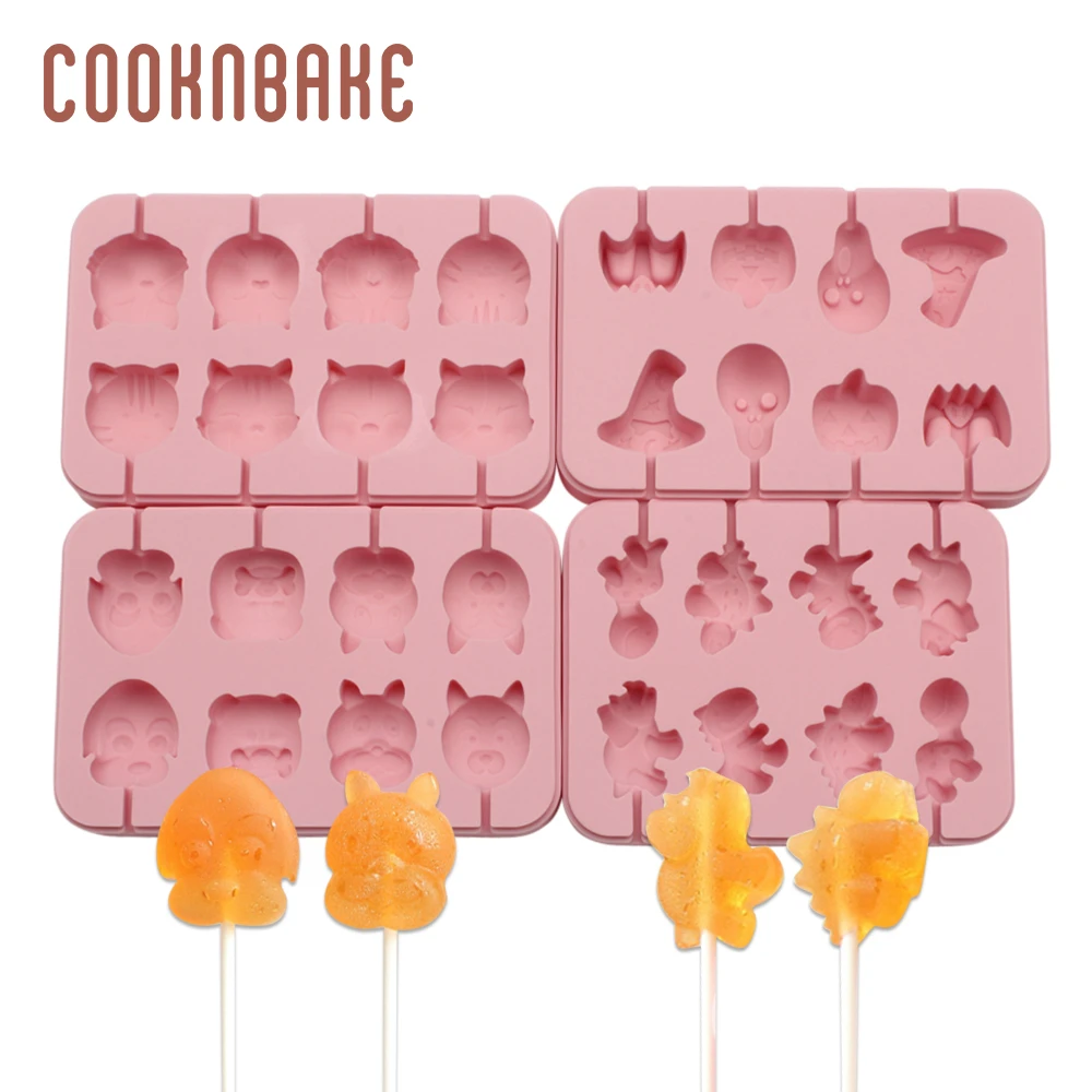 COOKNBAKE леденец форма собака силиконовая для конфет и шоколада кошка динозавр