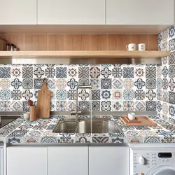 Self-Adhesive Bathroom Wall Stickers Kitchen Oil Proof Tile Stickers Decor Waterproof Non-Slip Thick Wear-Resistant Wallpaper
