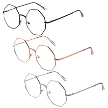 Модные Винтажные многоугольные очки для близорукости для женщин и мужчин, ультра светильник, полимерные металлические очки для чтения, Уход За Зрением, диоптрия-1,00~-4,0