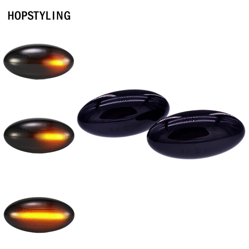 

2x 18smd Dynamic Led Side Marker Light Amber For Citroen C1 C2 C3 C5 C6 Xsara Picasso Berlingo Jumpy Turn Signals Indicator
