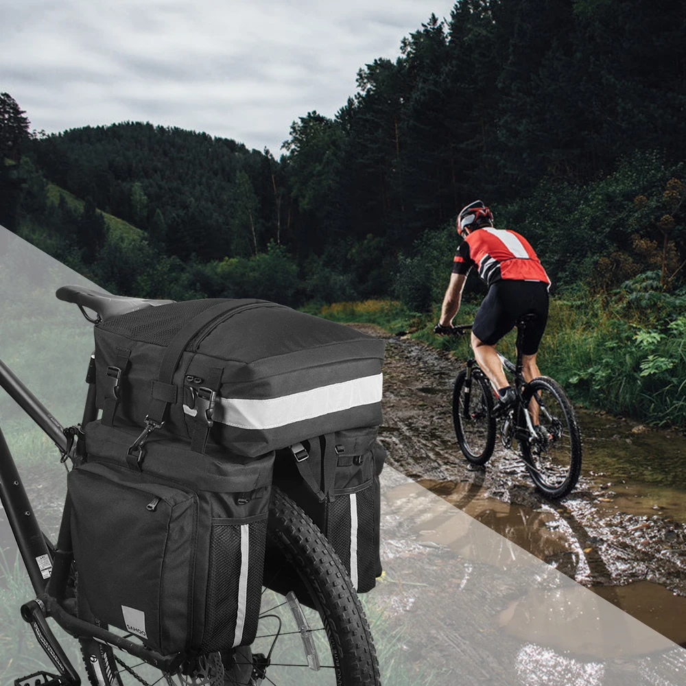 3 в 1 Многофункциональный велосипед панье MTB дорожный велосипед заднее сиденье сумка Велоспорт велосипед Грузовой перевозчик 37L