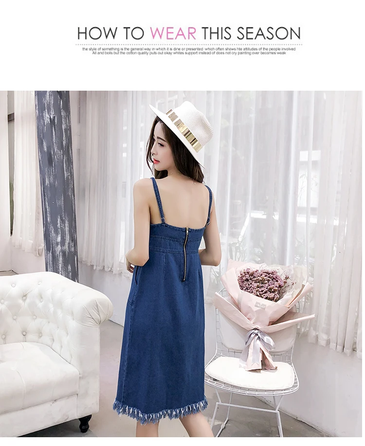 Синие вечерние платья Boho Femme, сексуальное женское пляжное Повседневное платье и джинсовый сарафан, женские рождественские Сарафаны