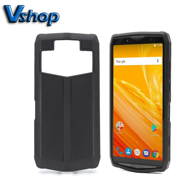 Ulefone Power 5 защитный чехол с джинсовой текстурой кожаный из ТПУ для Задняя панель