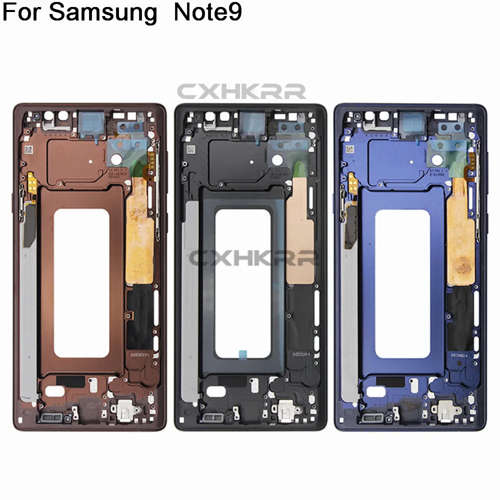 Для samsung Note8 Note9 ободок средней рамки Корпуса Пластина Крышка Ремонт для samsung Galaxy Note 8 N950 Note 9 N960 крышка