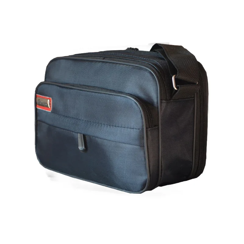 

2019 New Style Zipper Square Oxford Shoulder Bag Solid Color Casual Soft Surface Waterproof Dacron MEN'S Messenger Bag
