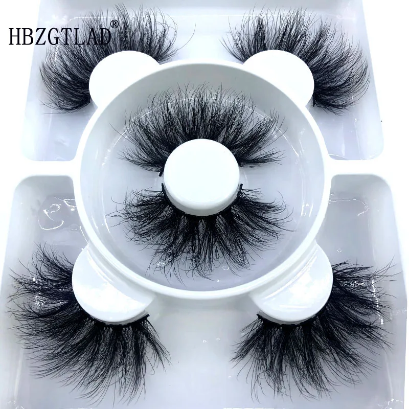 Extension False-Eyelashes Makeup Natural 25mm 3D Crisscross