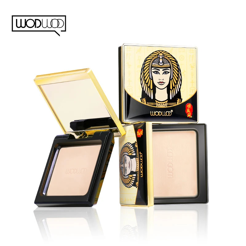 WODWOD Egyptian Pressed Powder Palette 3 Styles Oil Control Refresh Facial Baked Waterproof Makeup Setting TSLM1 |
