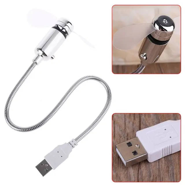 USB 범용 유연형 팬으로 더위를 물리치고 야외에서 시원하게!