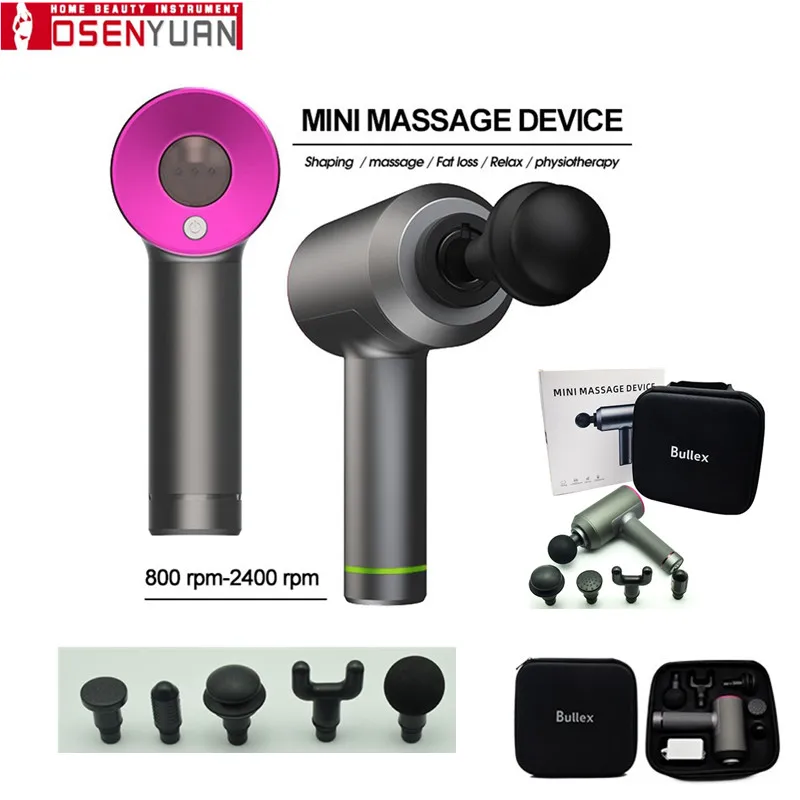 

2020 hottest!Therapy Massage Guns 3 Gears Muscle Massager Pain Sport Massage Machine Relax Body Slimming Relief 5 Heads With Bag