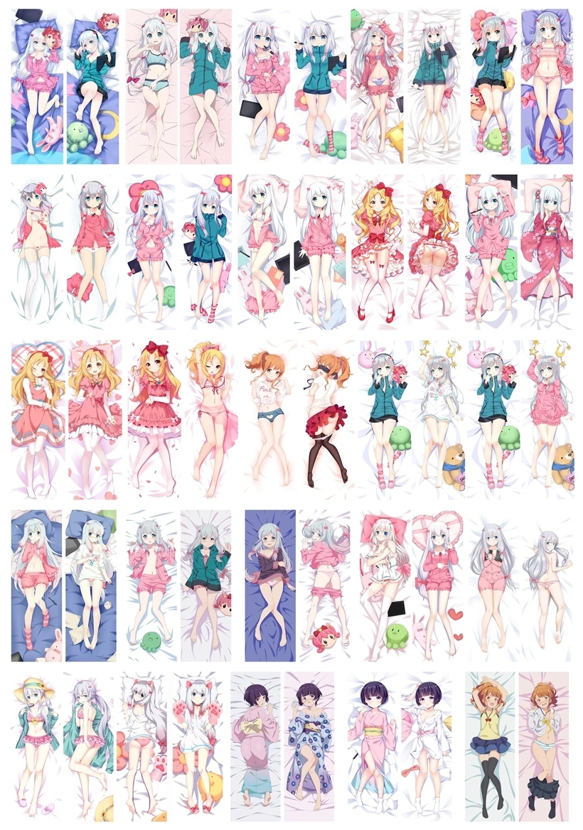 Аниме Dakimakura Body Eromanga Sensei 150x50 см 100x35 наволочка манга 1 | Дом и сад